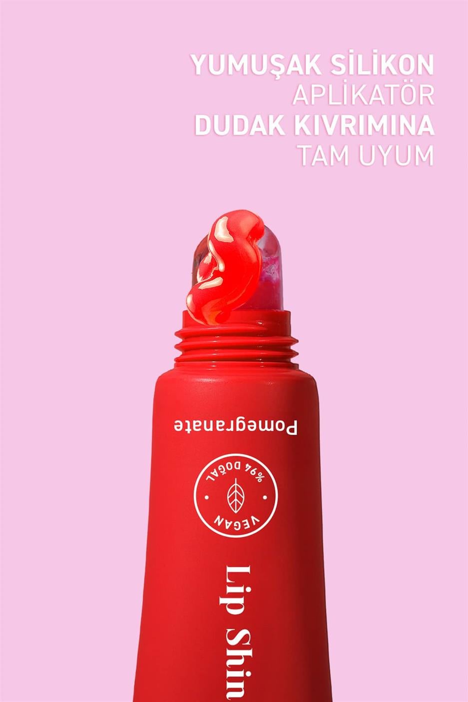 Parlatıcı, Dolgunlaştırıcı, Onarıcı Renkli Dudak Balmı, Nar Aromalı 10 ml
