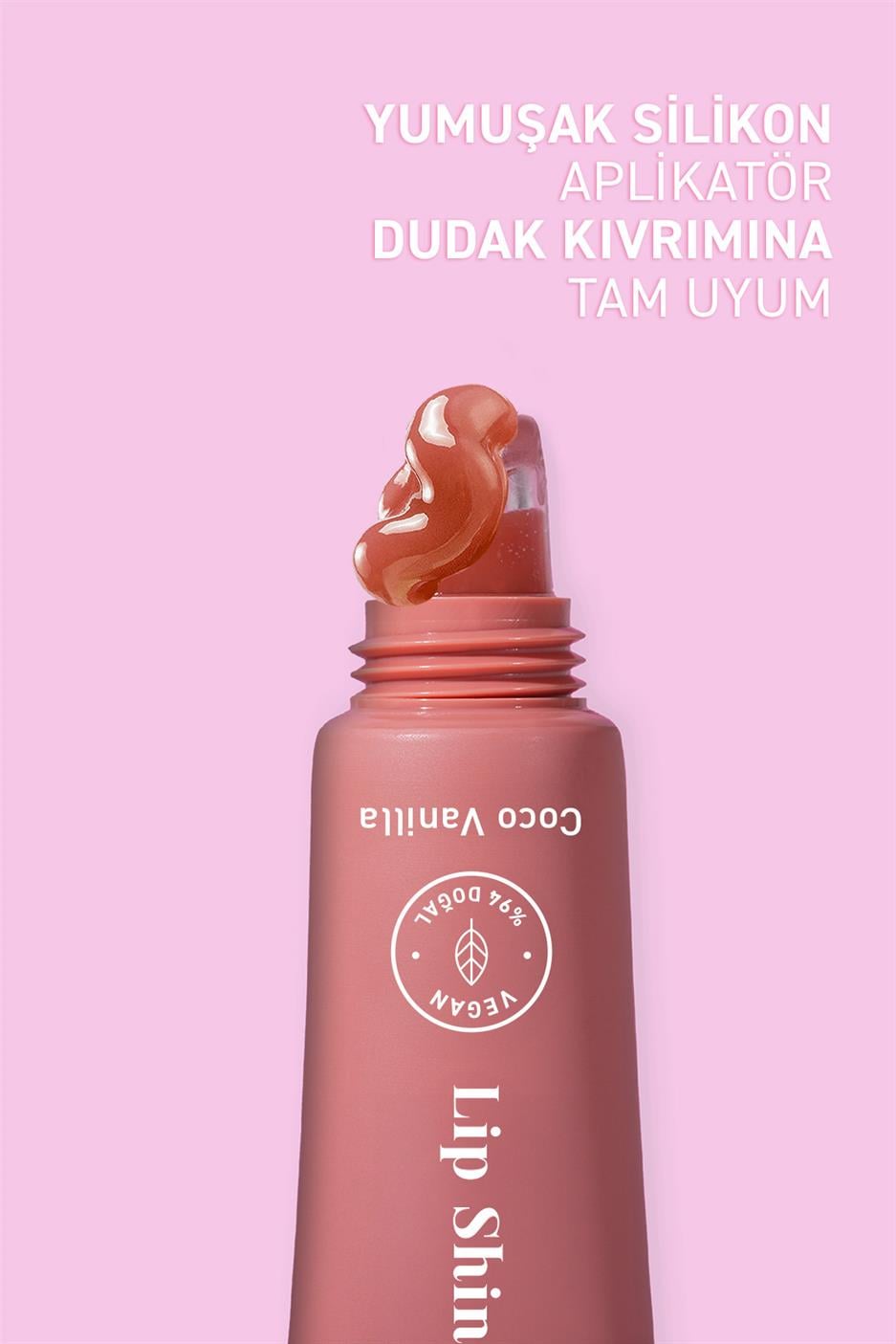 Parlatıcı, Dolgunlaştırıcı, Onarıcı Vegan Dudak Balmı, Coco-Vanilya Aromalı 10 ml