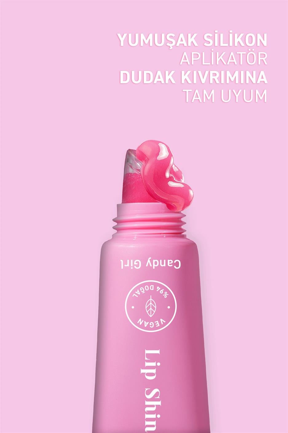 Parlatıcı, Dolgunlaştırıcı, Onarıcı Vegan Dudak Balmı, Pamuk Şeker Aromalı 10 ml