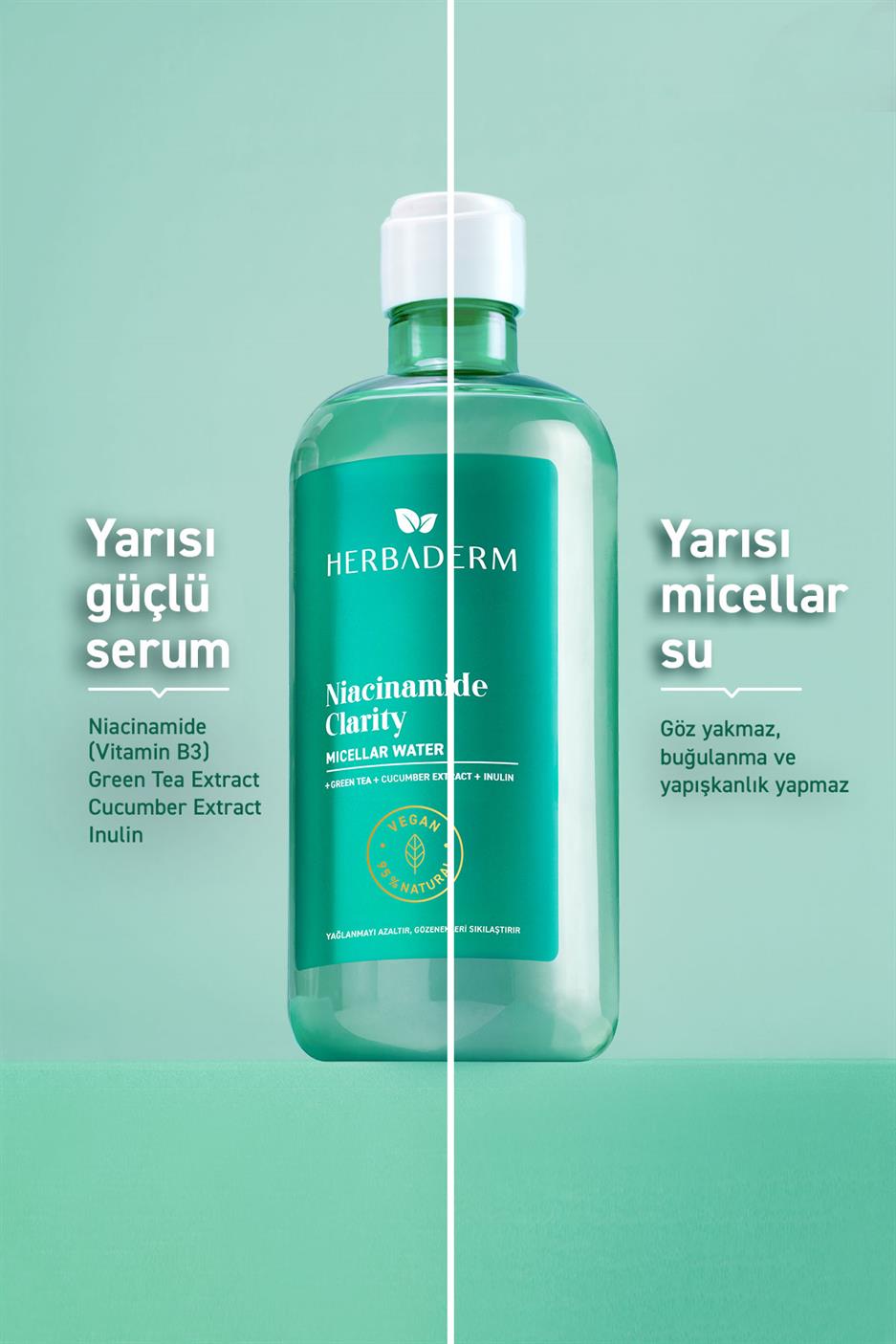 Sivilce Karşıtı ve Yağlanmayı Dengeleyici Mıcellar Makyaj Temizleme Suyu 500 ml