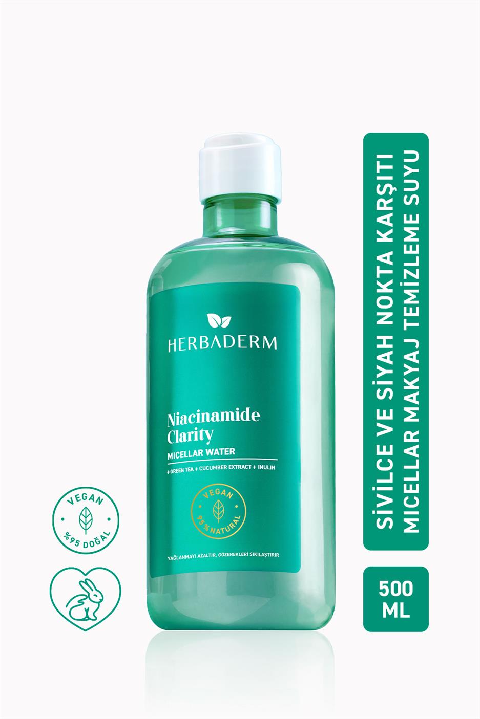 Sivilce Karşıtı ve Yağlanmayı Dengeleyici Mıcellar Makyaj Temizleme Suyu 500 ml