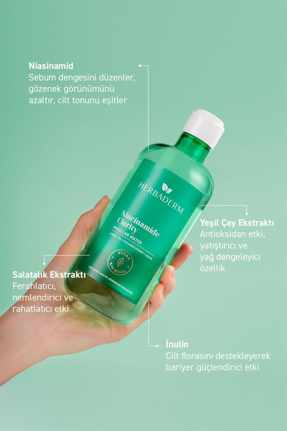 Sivilce Karşıtı ve Yağlanmayı Dengeleyici Mıcellar Makyaj Temizleme Suyu 500 ml