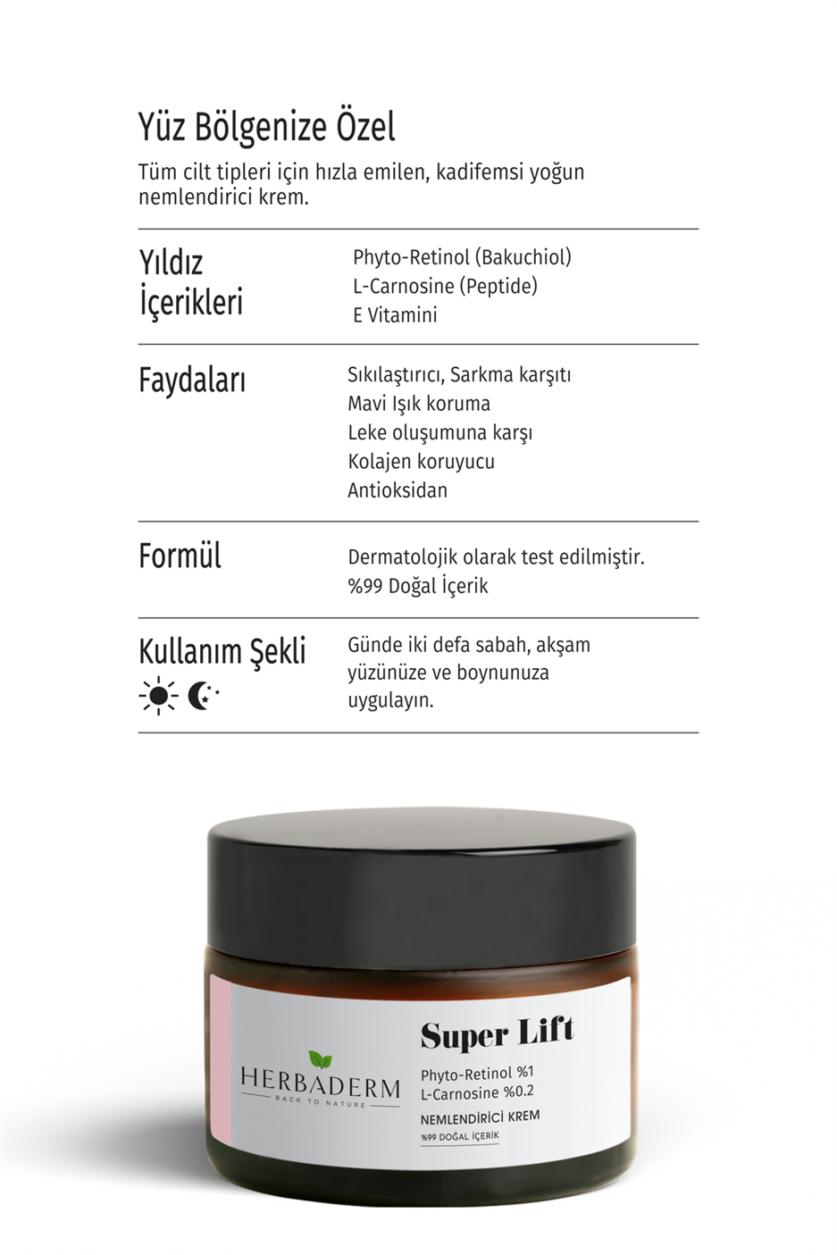 Sıkılaştırıcı, Mavi Işık Koruma Phyto-Retinol Bakuchiol Nemlendirici Krem 50 ml