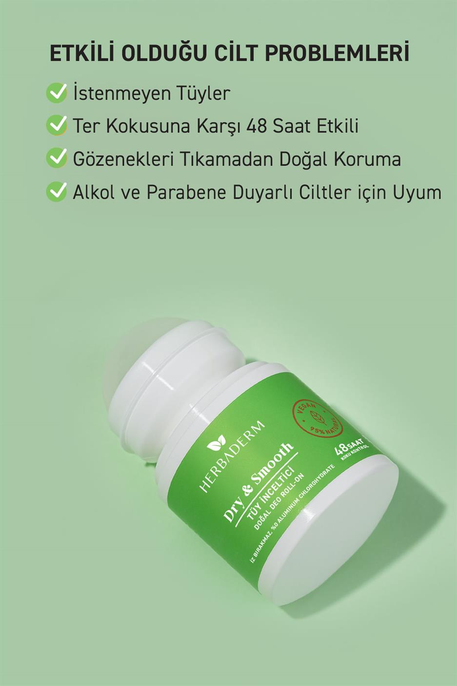 Tüy İnceltı̇cı̇ Doğal Deo Roll-On 50 ml 