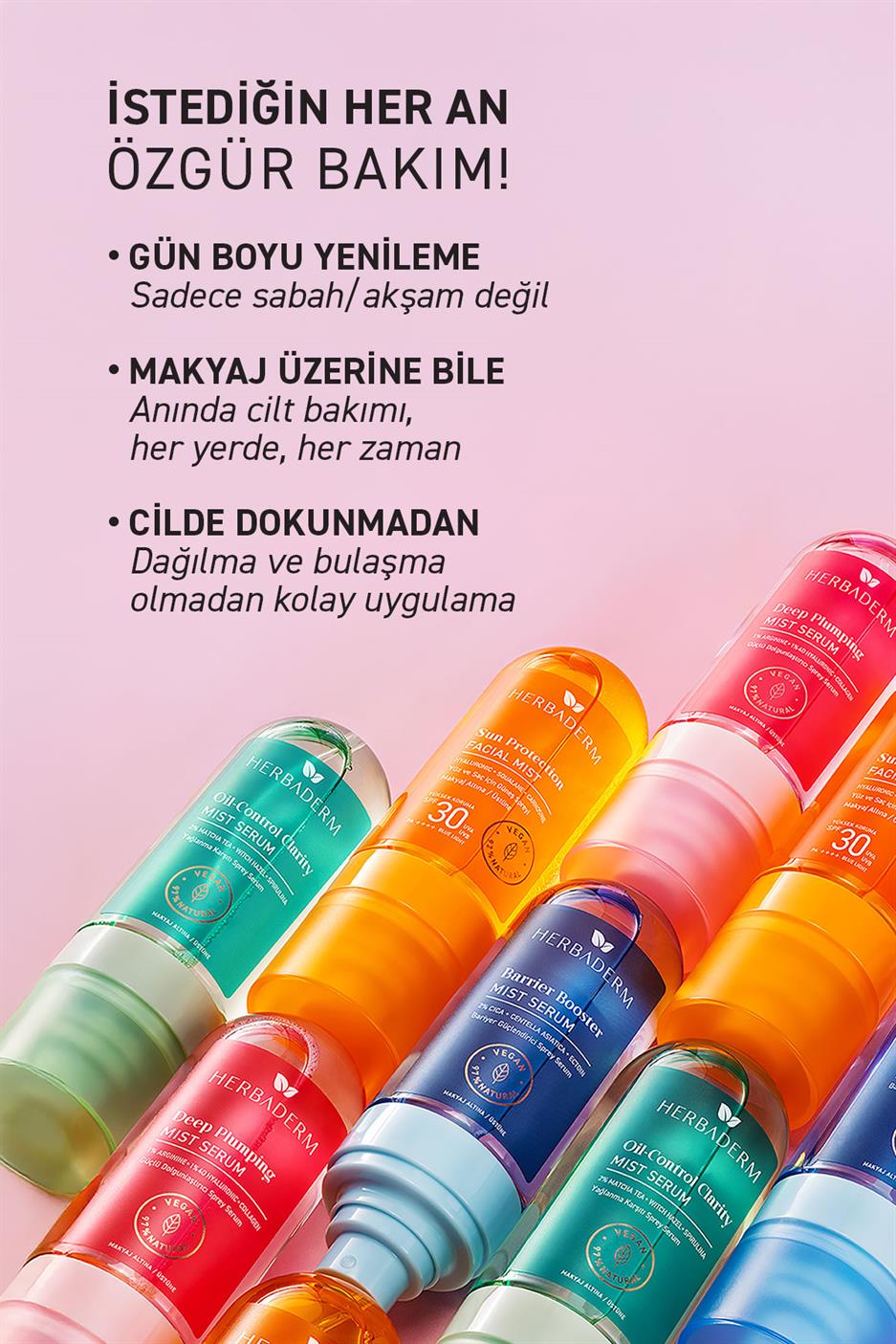 Yağlanma ve Gözenek Karşıtı Mist Serum, Makyaj Öncesi/Sonrası 80 ml