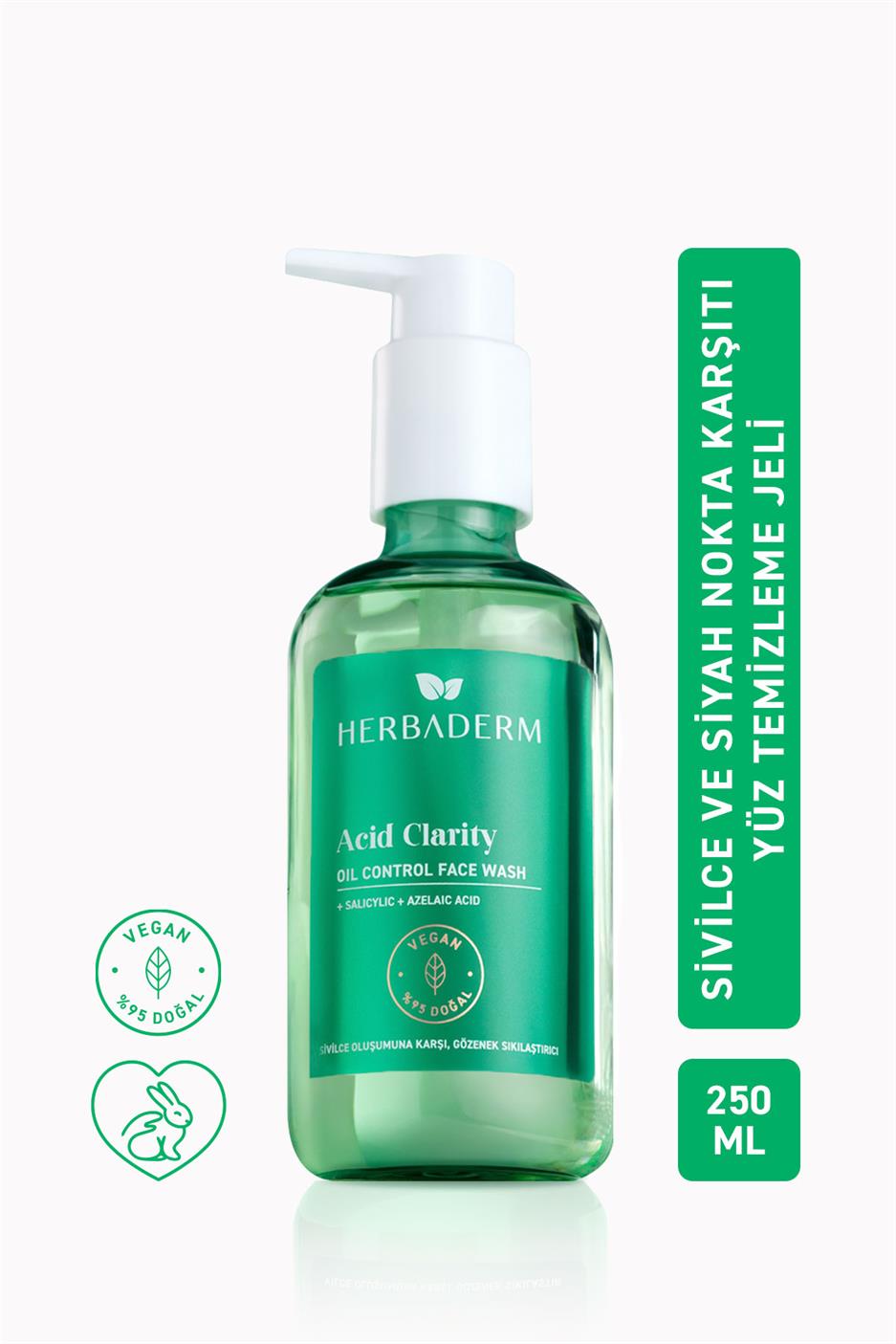 Yağlı ve Sivilceli Ciltler için Yüz Temizleme Jeli 250 ml