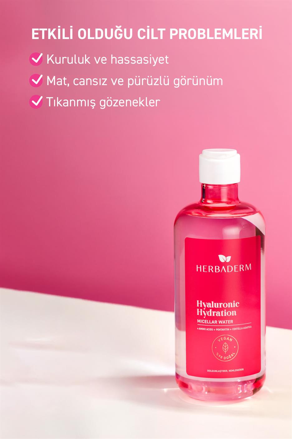 Yoğun Nemlendirici Mıcellar  Makyaj Temizleme Suyu 500 ml