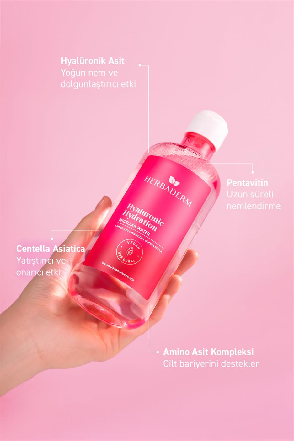 Yoğun Nemlendirici Mıcellar  Makyaj Temizleme Suyu 500 ml