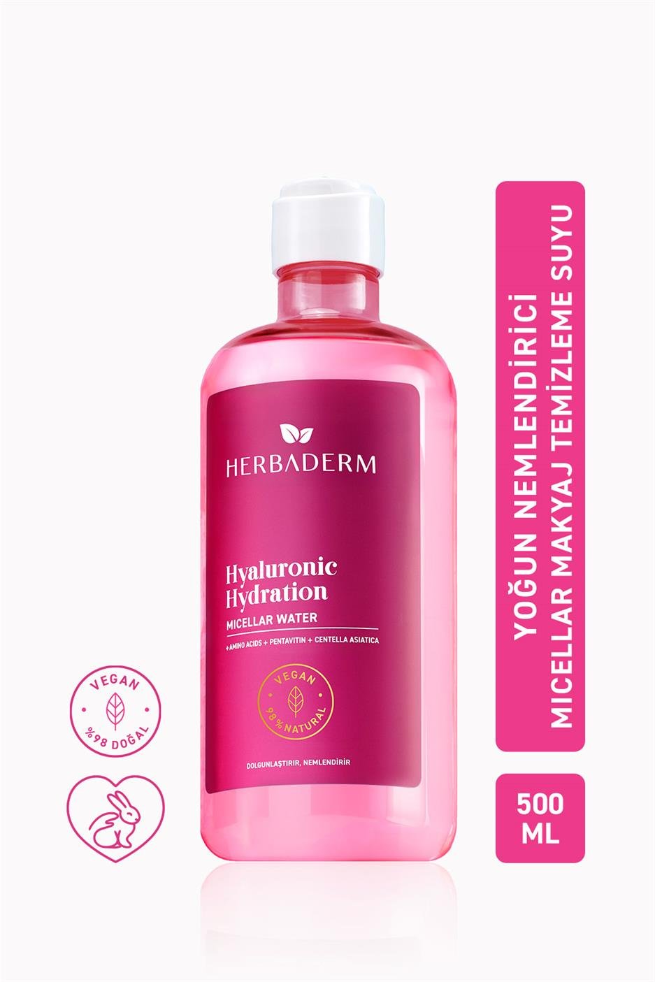 Yoğun Nemlendirici Mıcellar  Makyaj Temizleme Suyu 500 ml