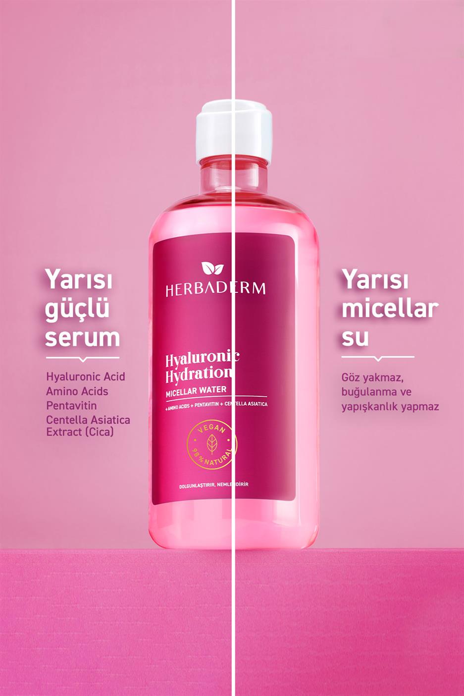 Yoğun Nemlendirici Mıcellar  Makyaj Temizleme Suyu 500 ml