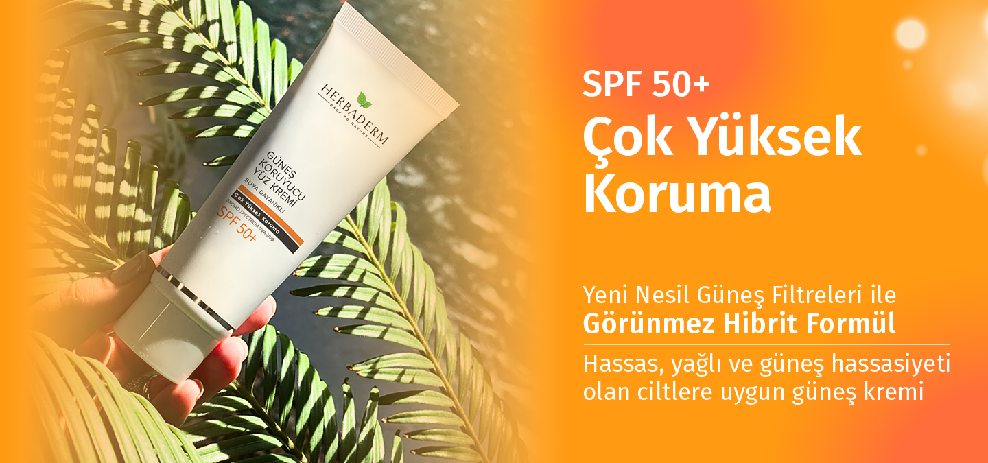 Çok yüksek koruma SPF 50+