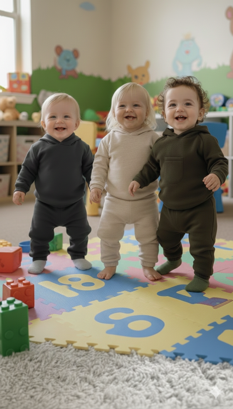 3'lü KAPSONLU UNiSEX TAKIM