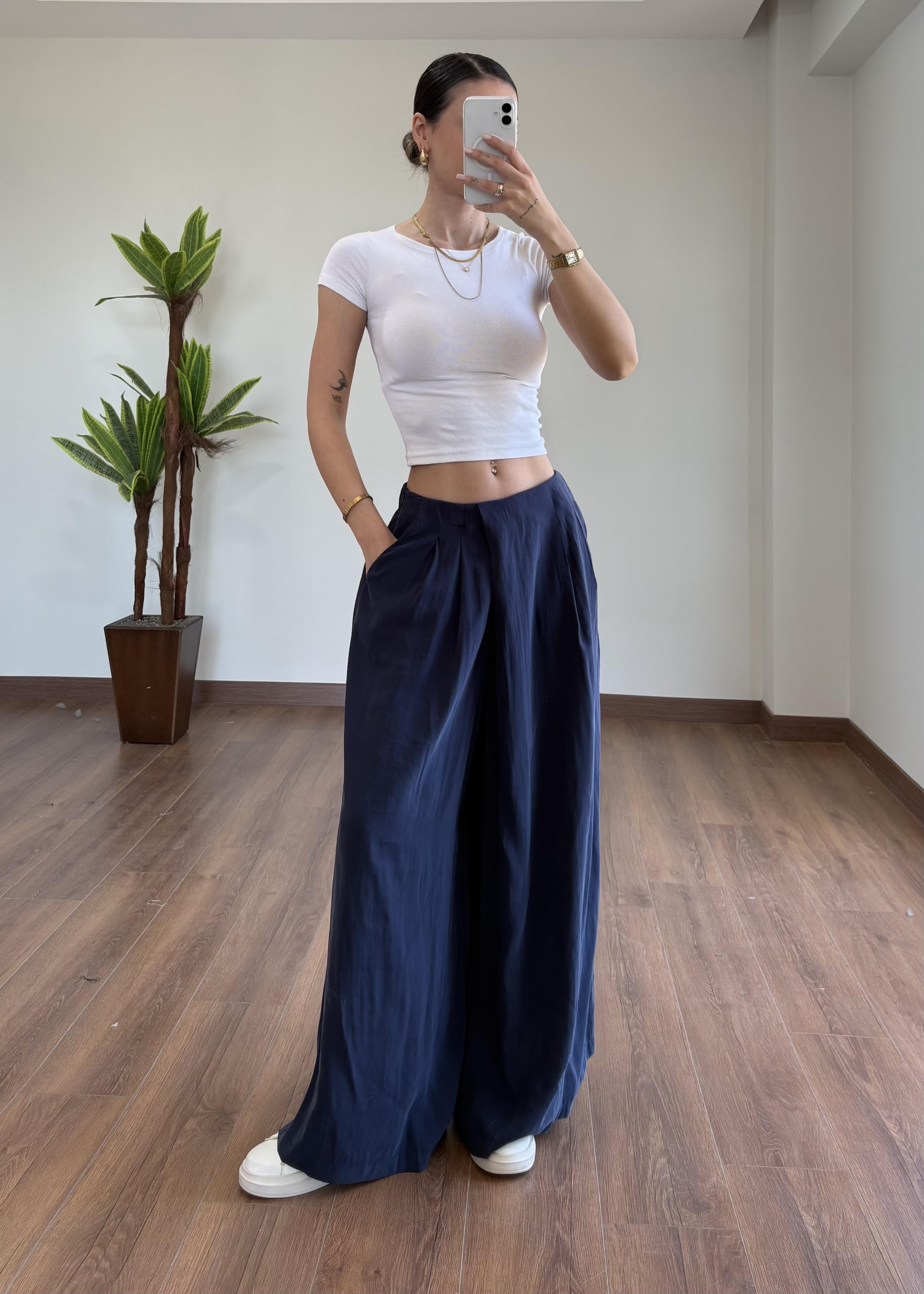 Doris Mavi Etek Pantolon