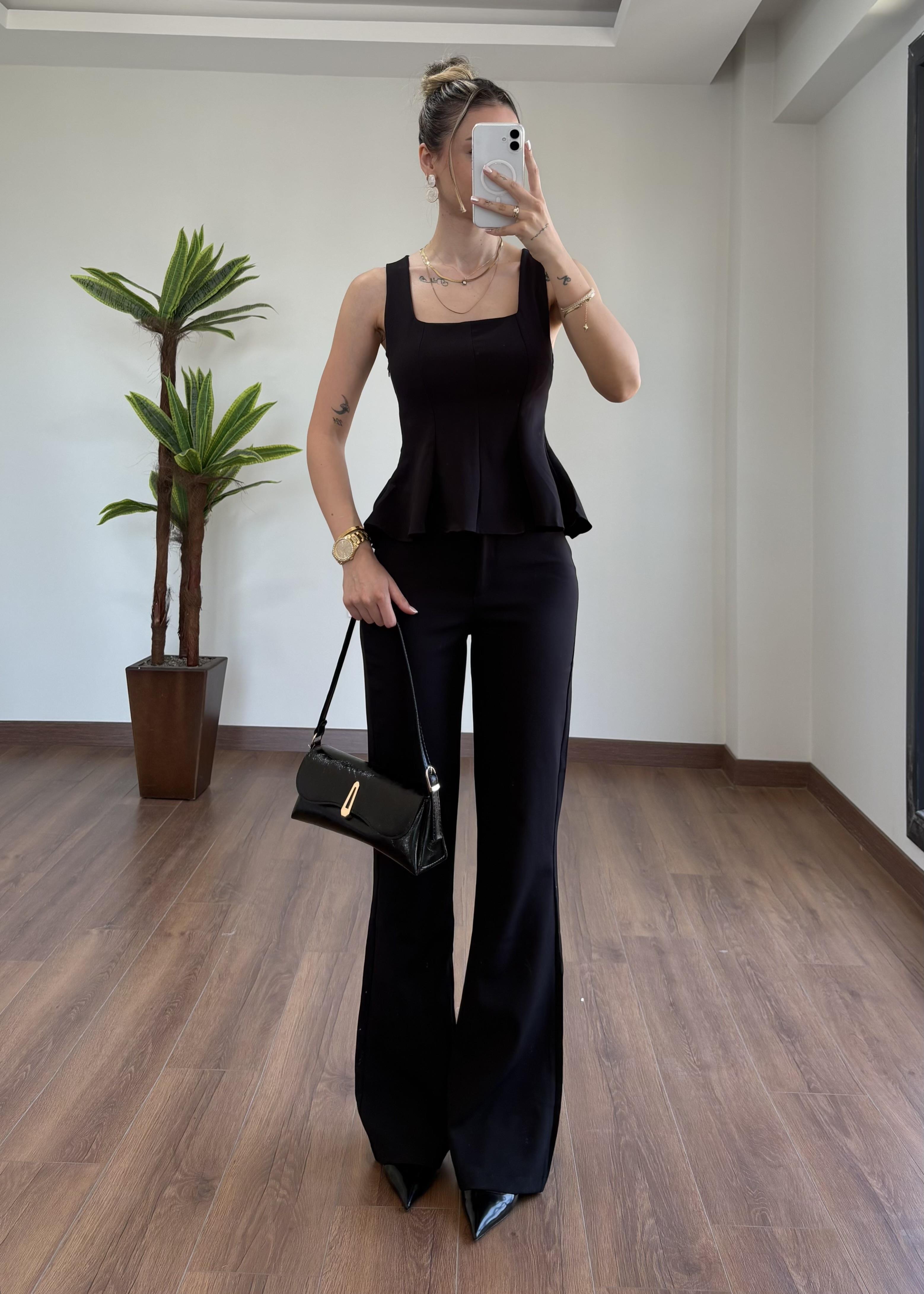 Liza Siyah Alt Üst Takım