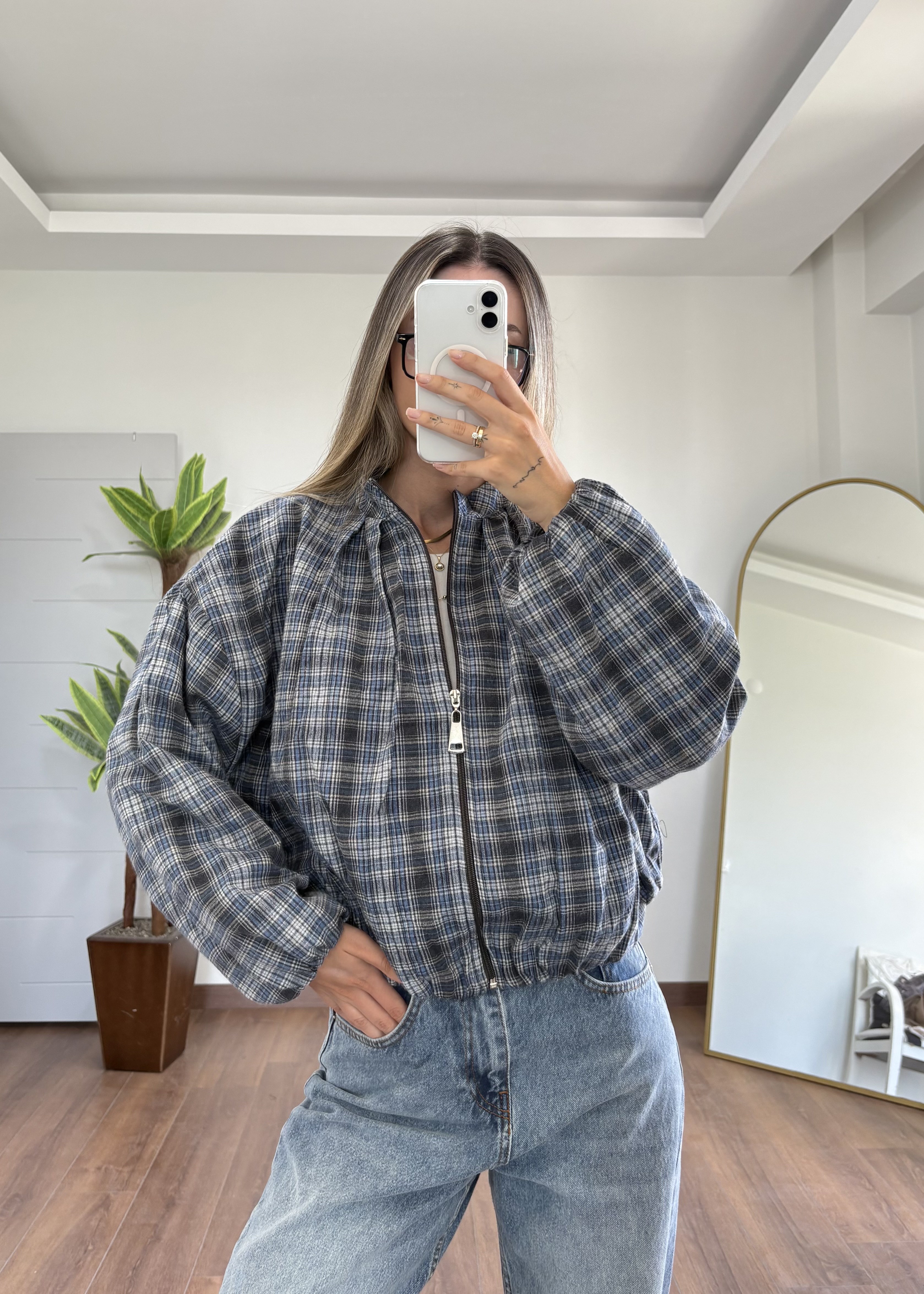 Mavi Ekosa Bomber Ceket