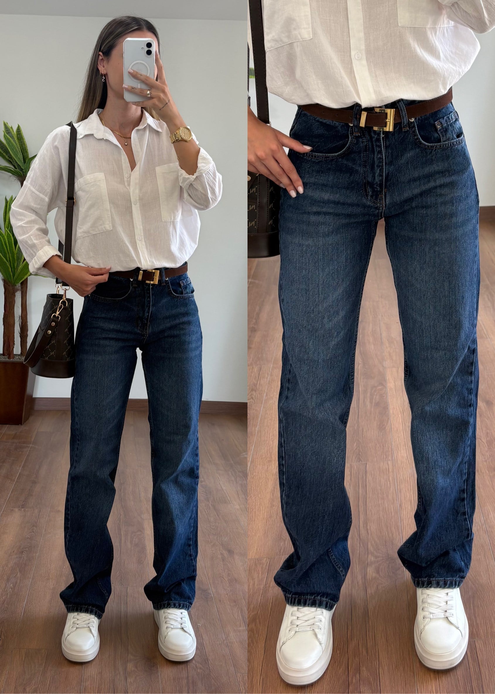 Merlin Koyu Mavi Straight Jean