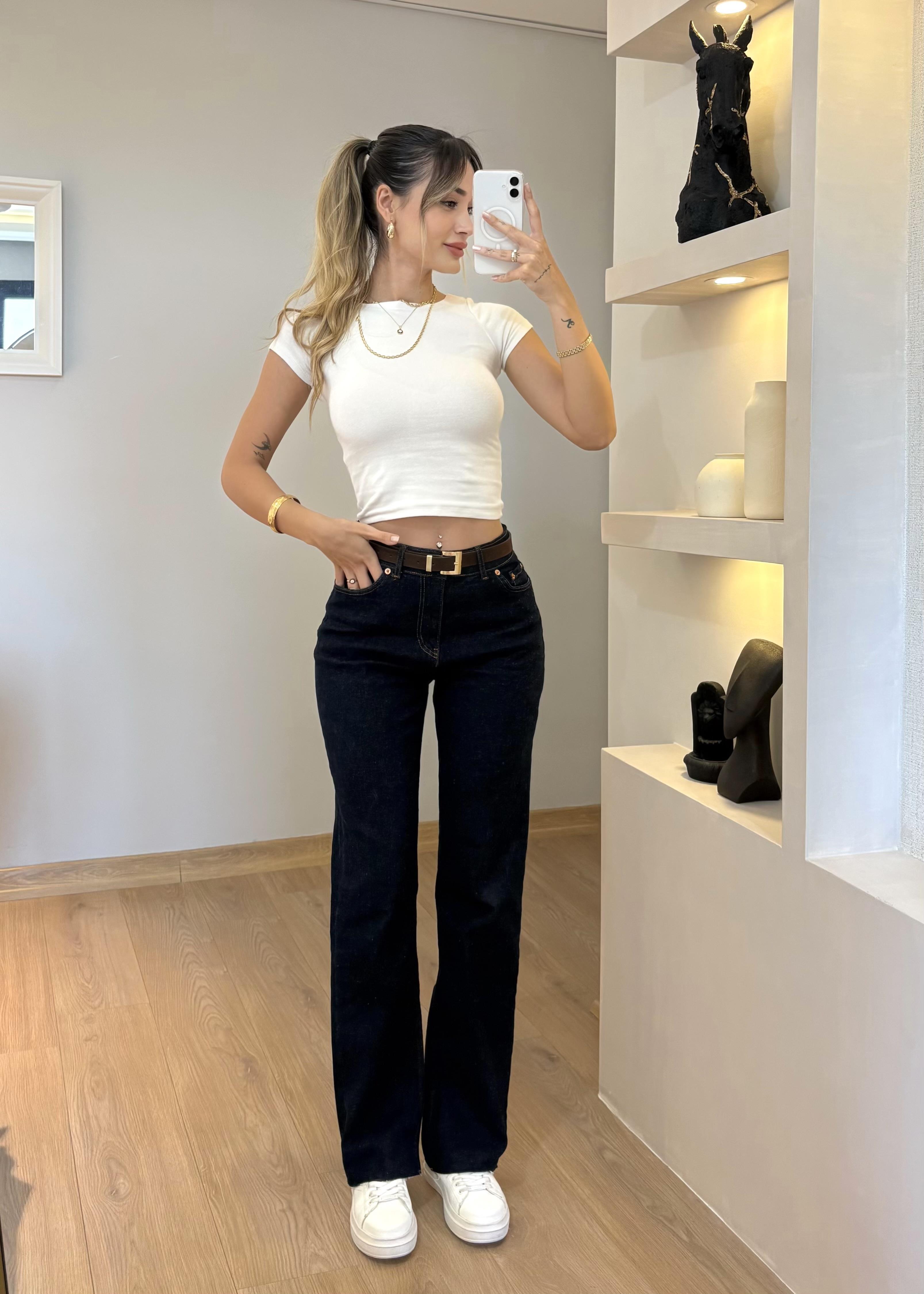Osla Lacivert Jean