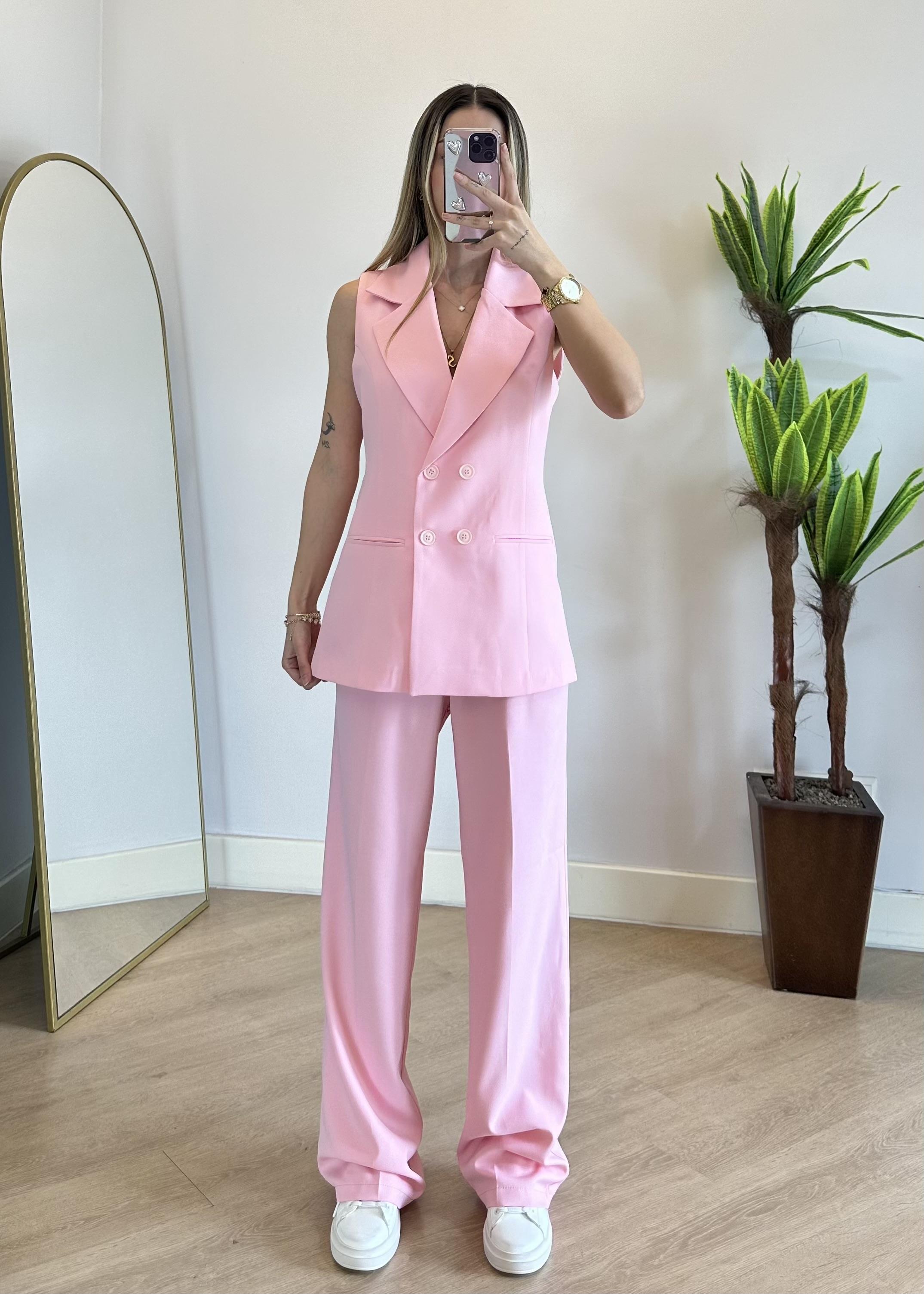 Osya Pembe Yelek Takım