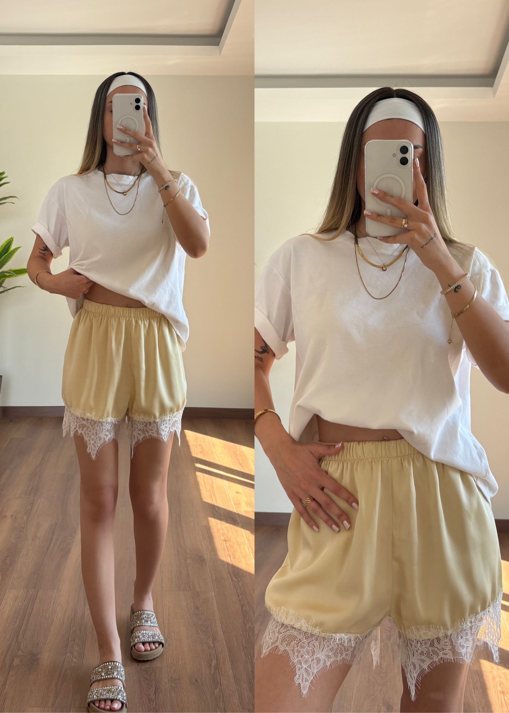 Pinterest Sarı Şort