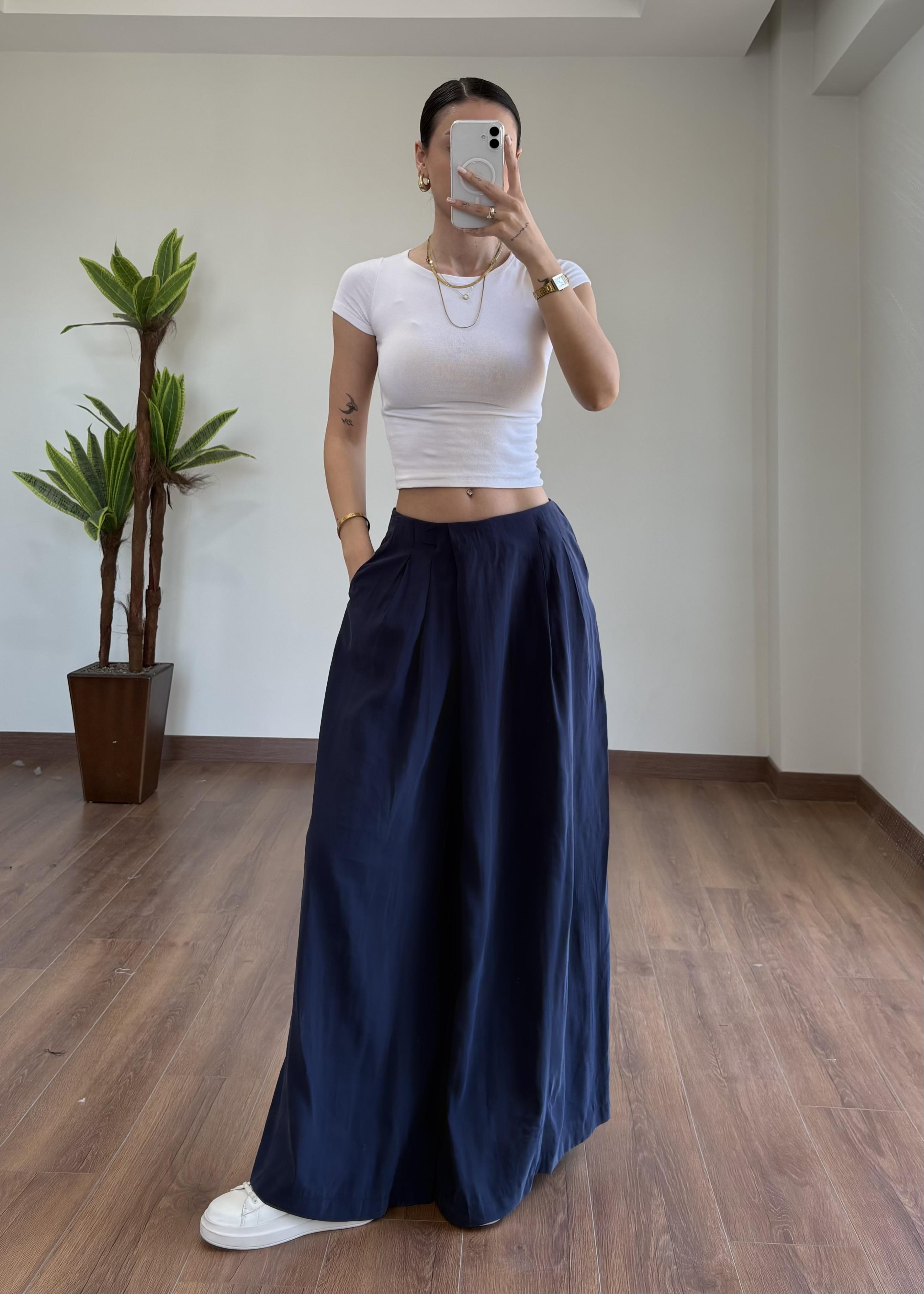 Doris Mavi Etek Pantolon