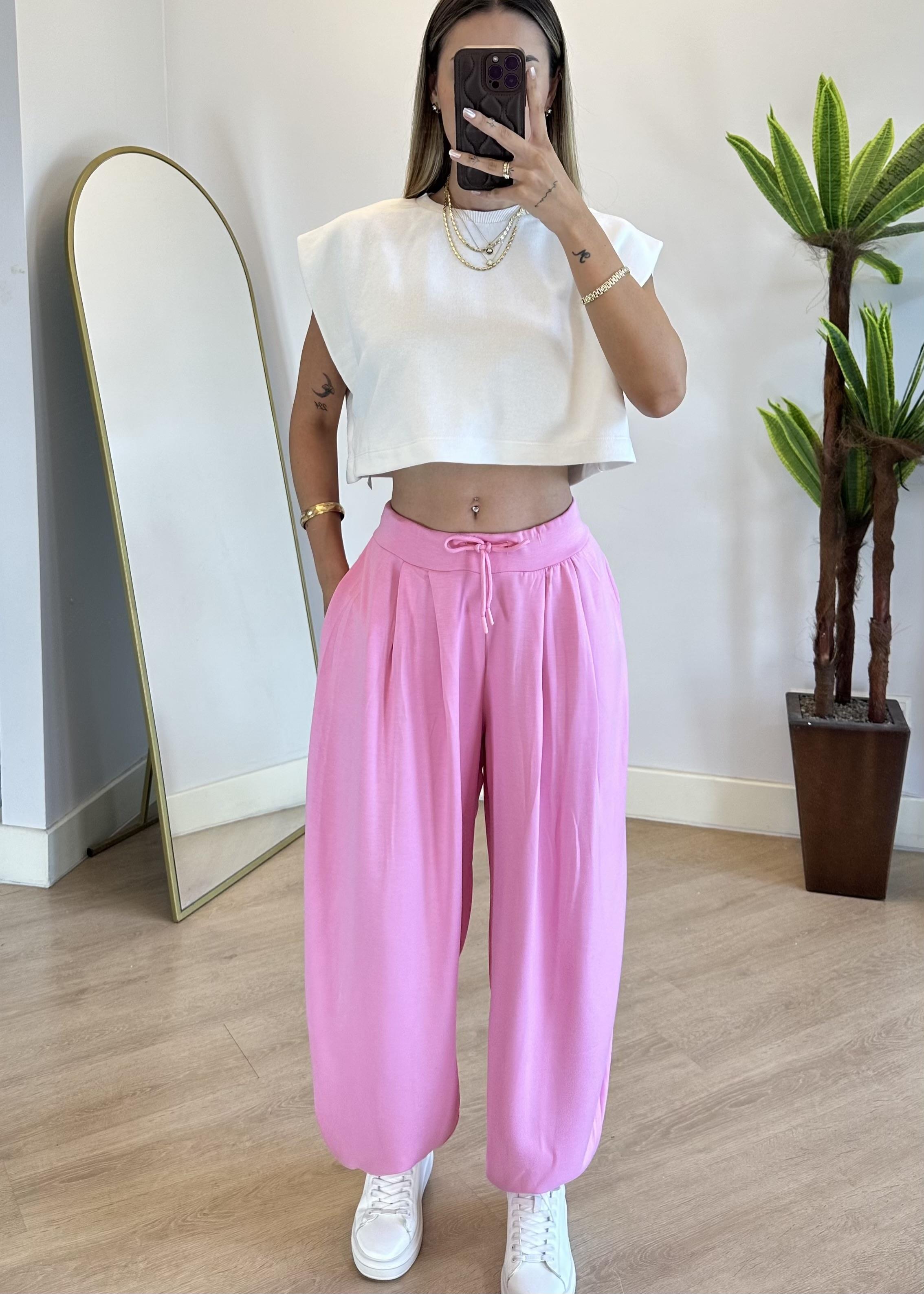 Fenix Pembe Şalvar Pantolon