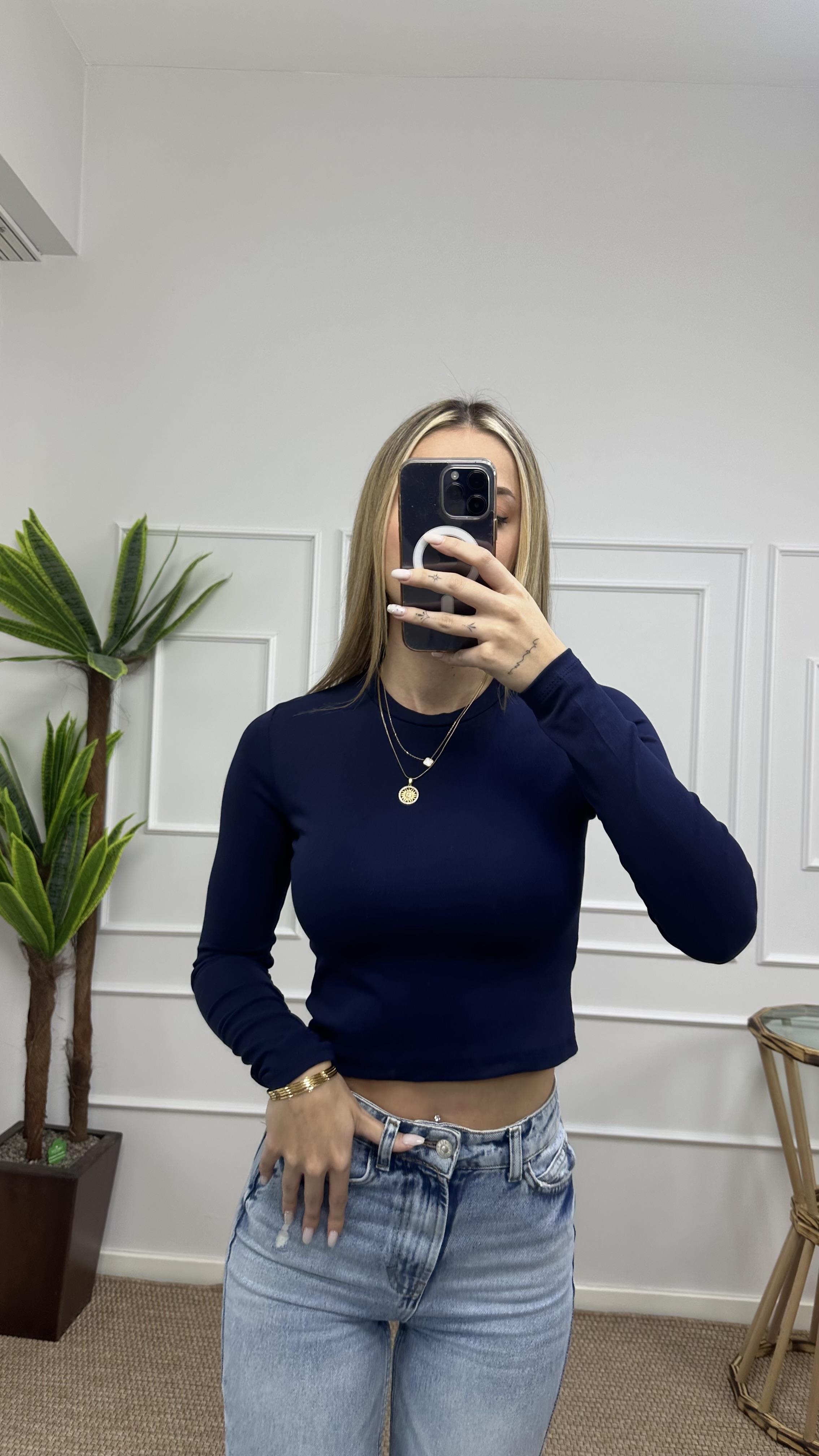 Kadın pamuklu yumuşak kumaş bisiklet yaka crop body