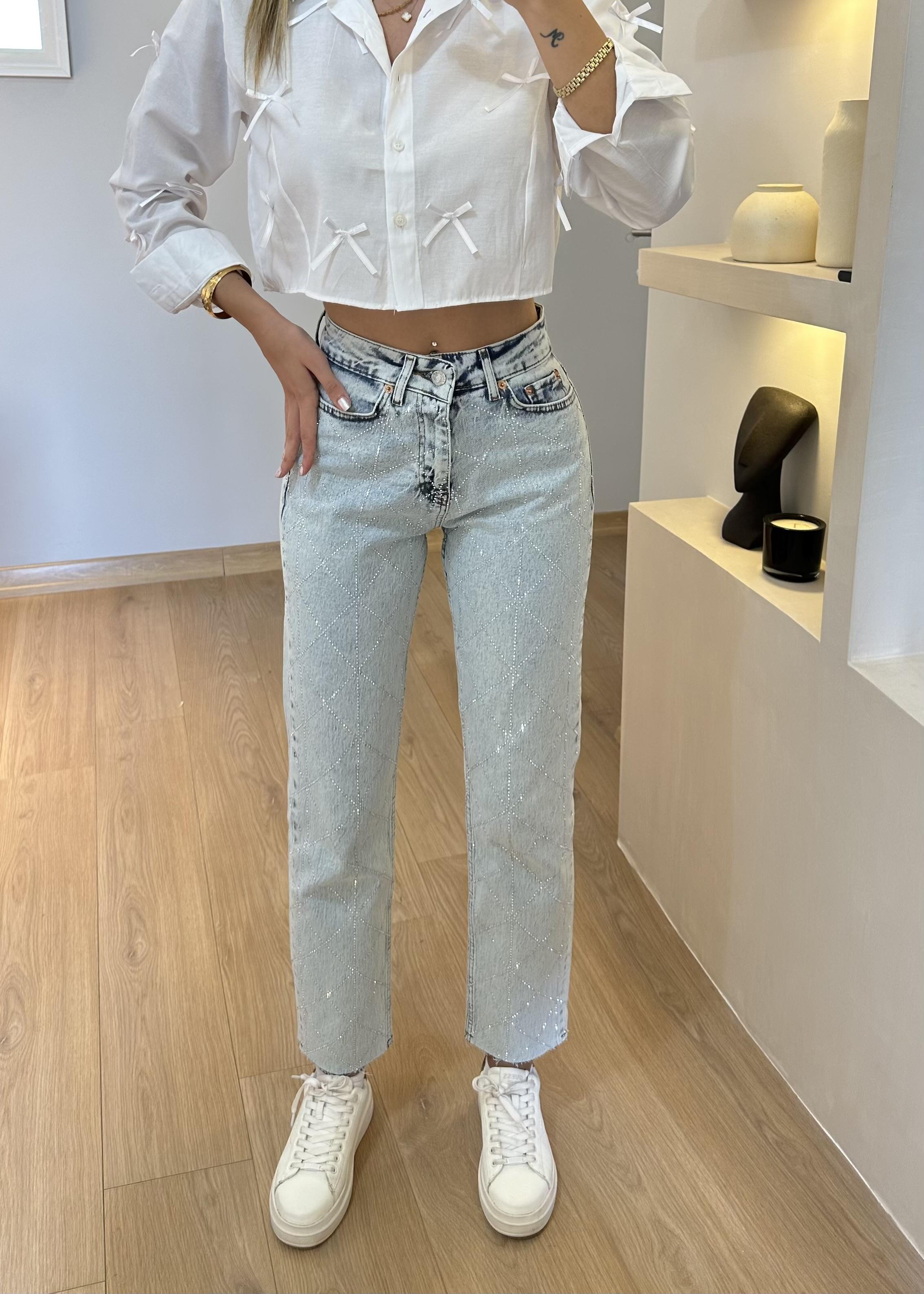 Lucid taşlı jean