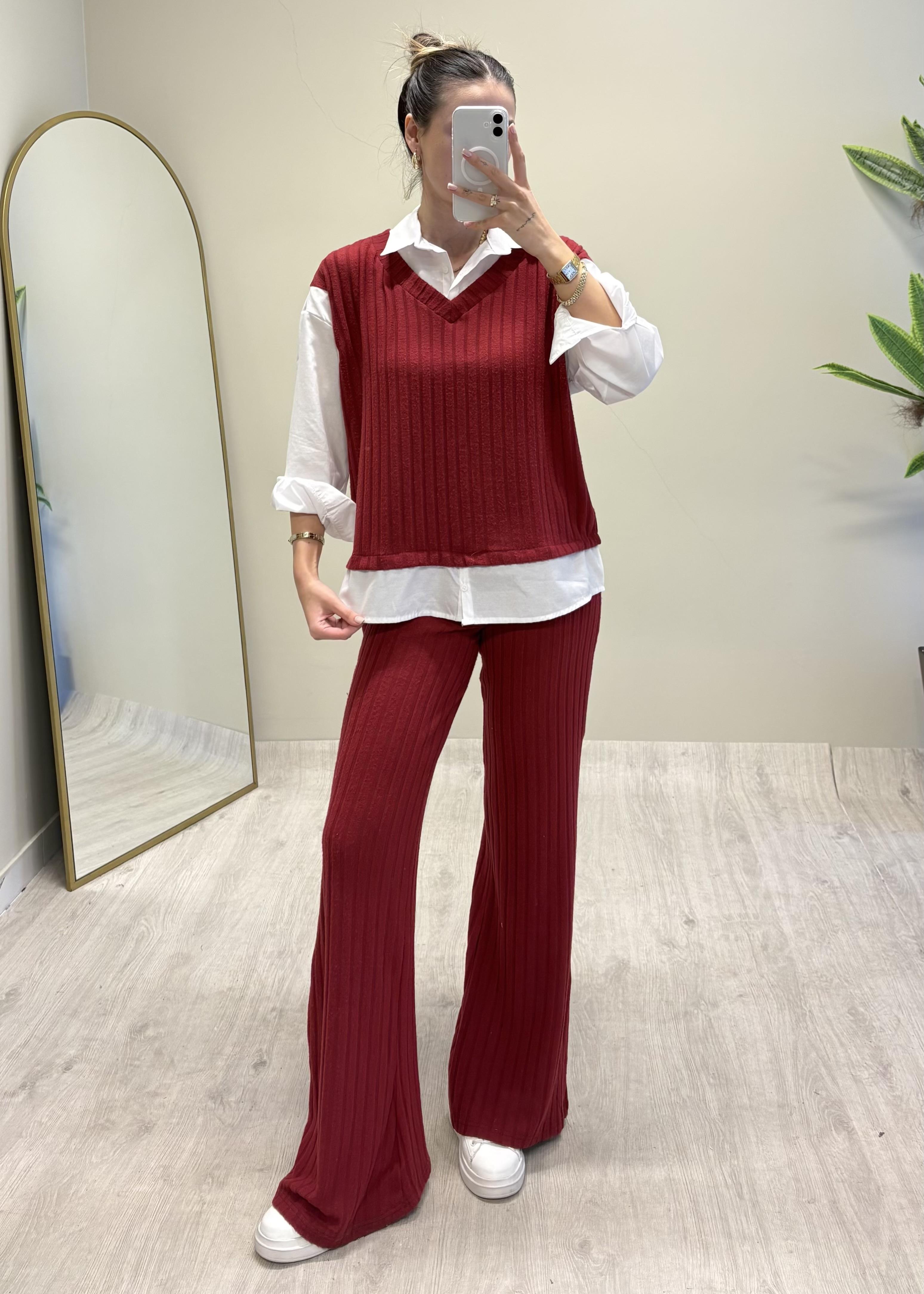 Rise Bordo Triko Takım