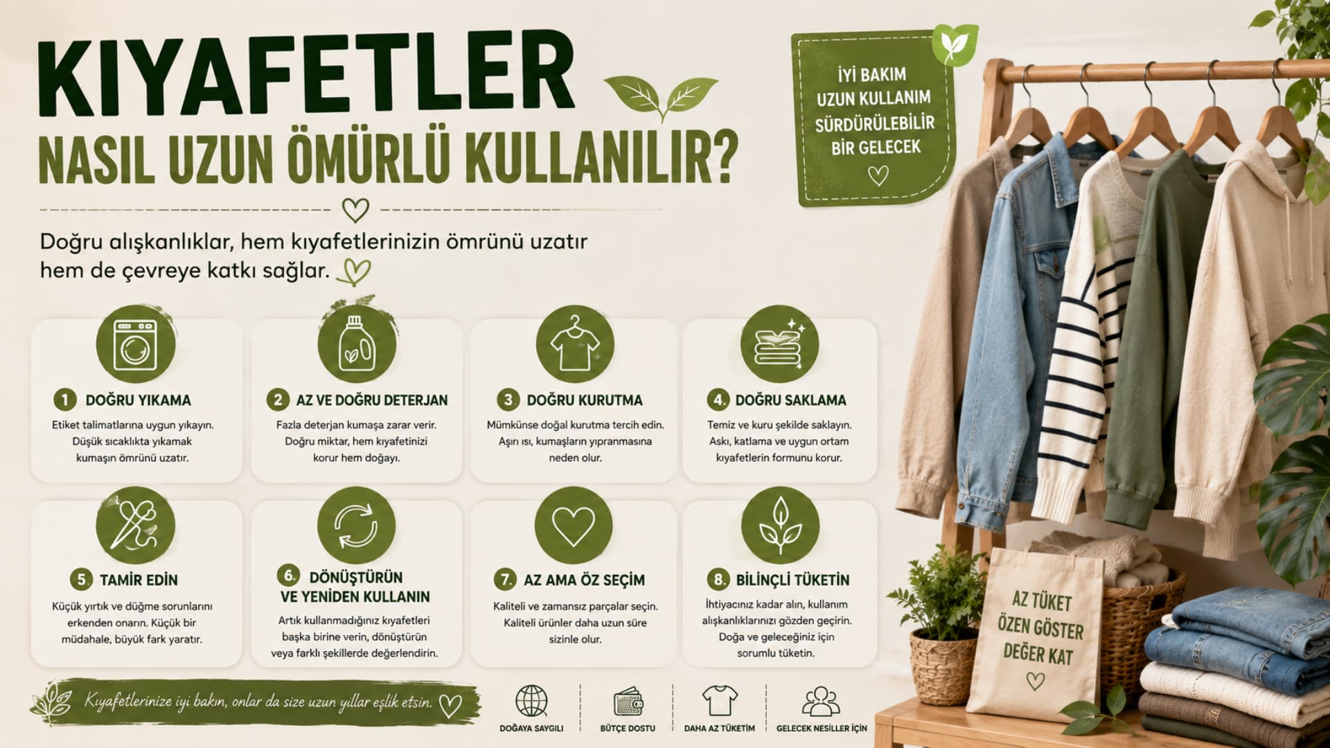 Kıyafetler nasıl uzun ömürlü kullanılır