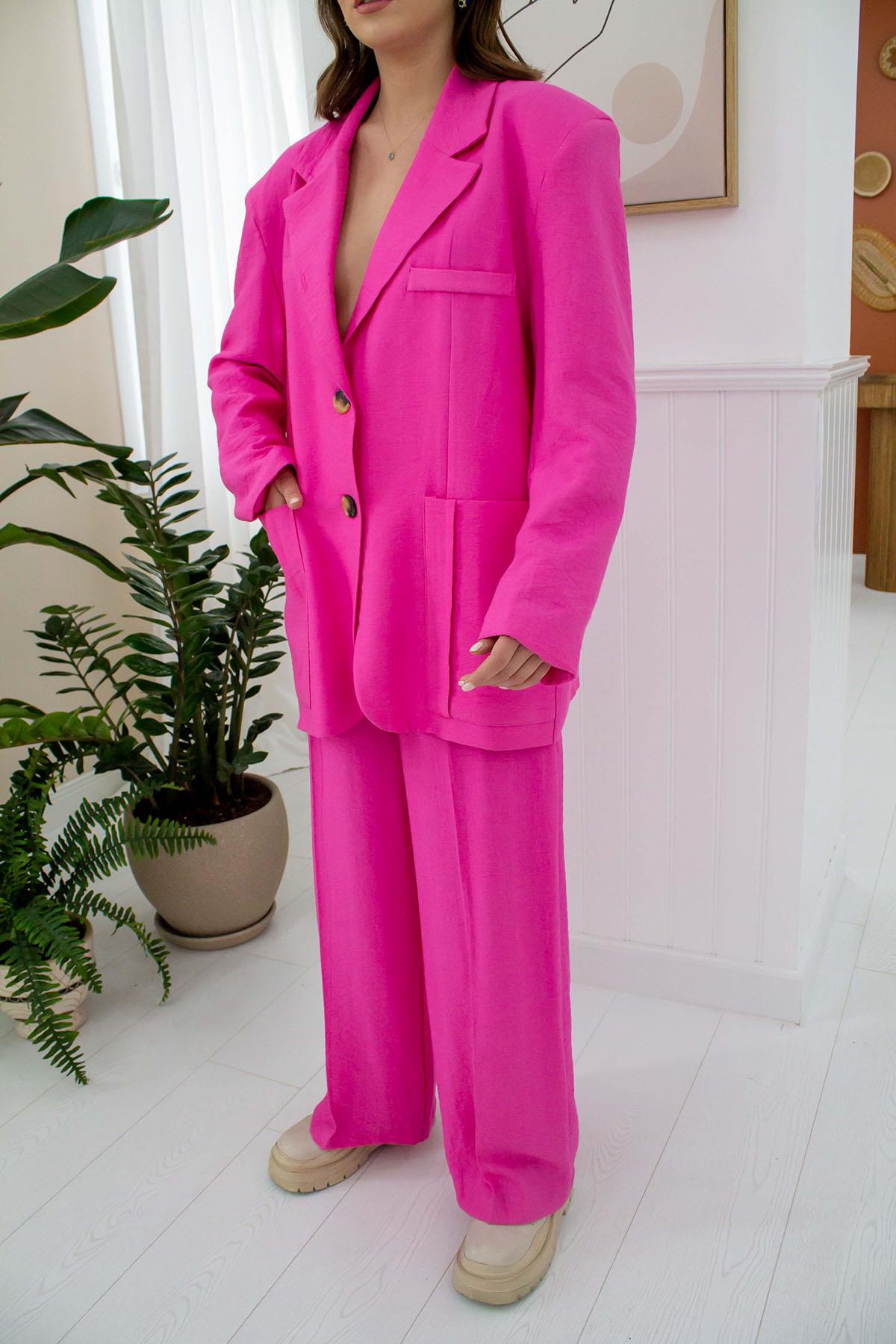 Toptan Fuşya Palazzo Takım