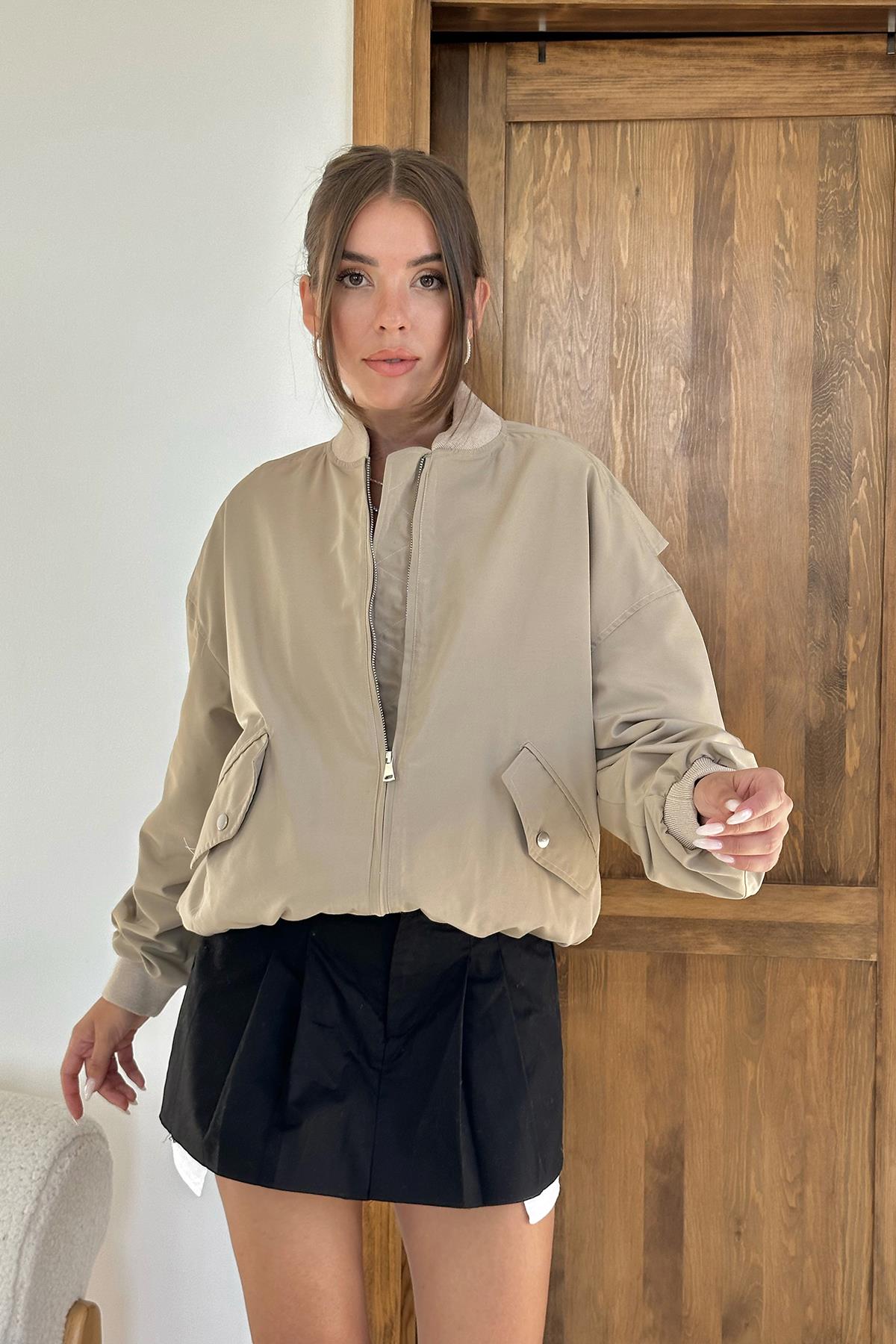 Toptan Kemik Parçalı Bomber Ceket