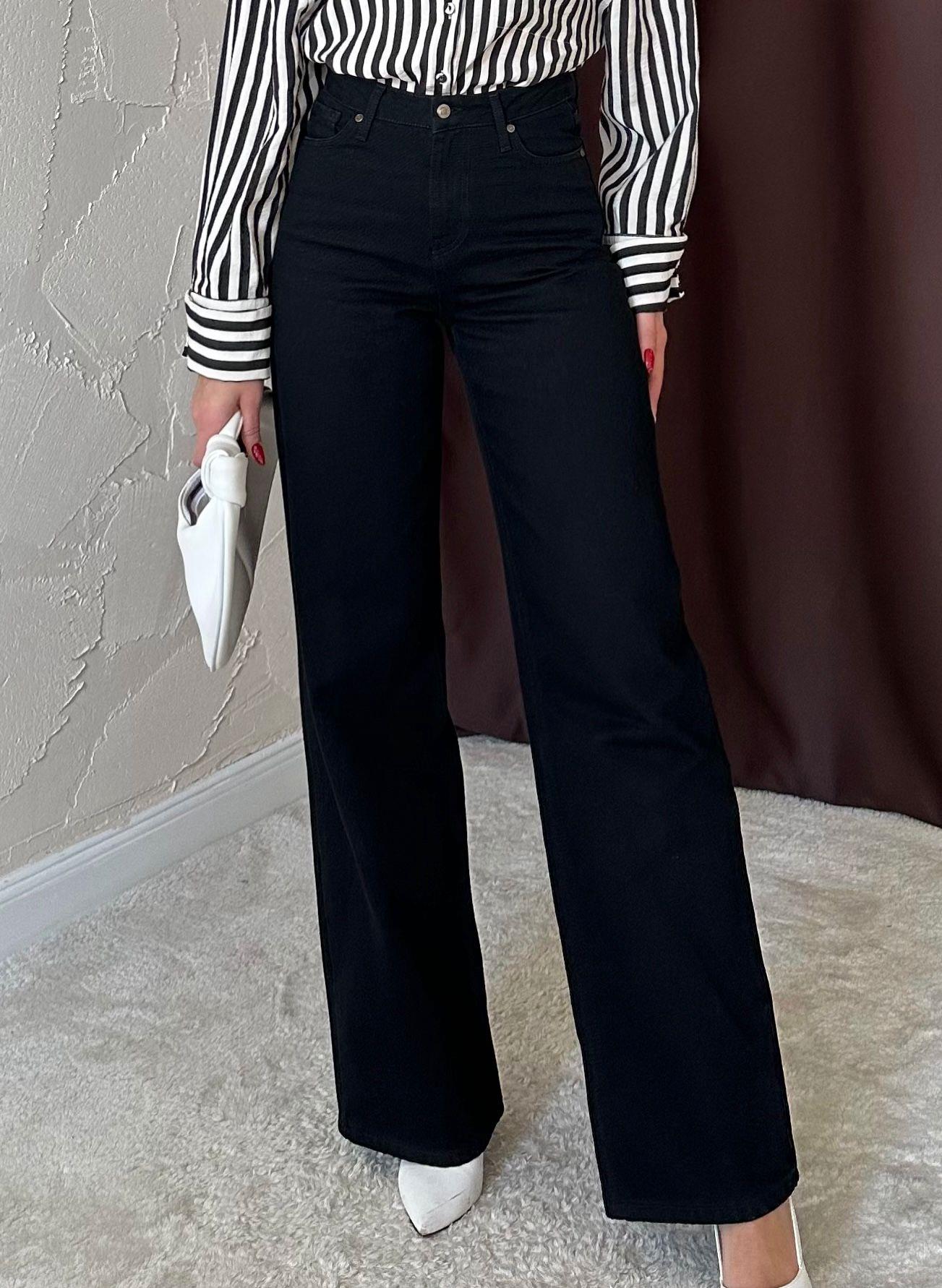 Toptan Siyah Comfy Jeans Pantolon