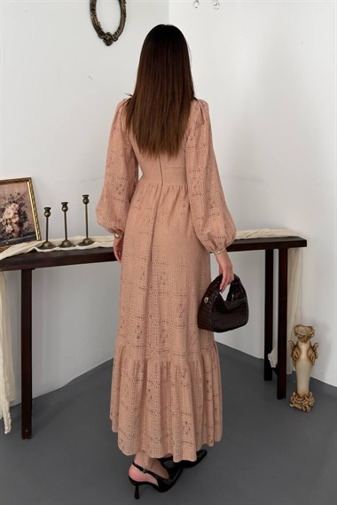 Beige Lace Dress