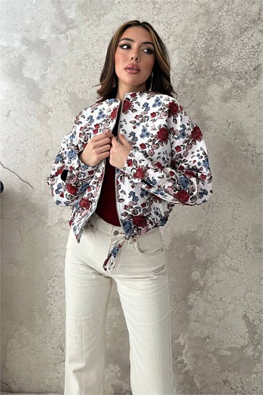 White Bomber Jacket