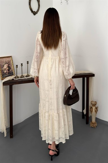 Off-White Lace Dress