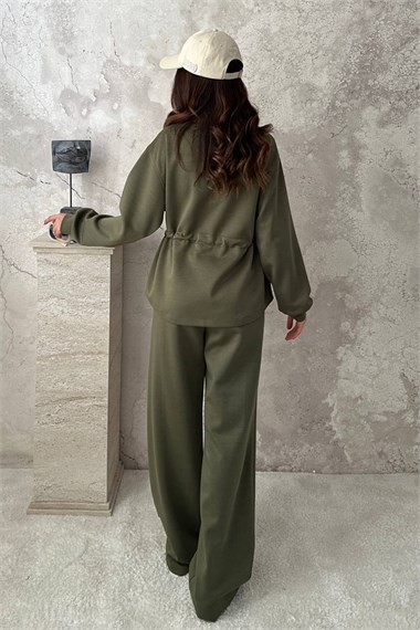 Khaki Two-Piece Set