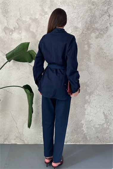Lacivert Gabardin Takım