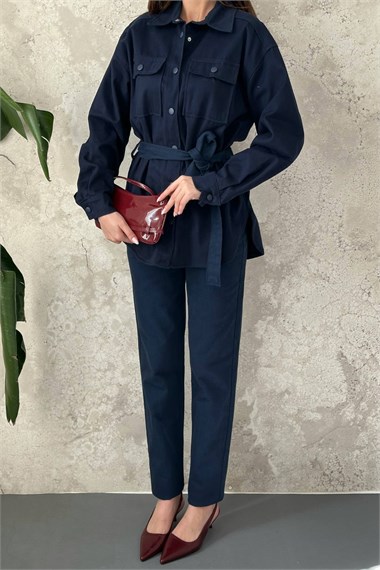 Lacivert Gabardin Takım
