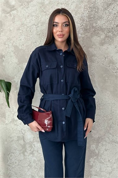 Lacivert Gabardin Takım