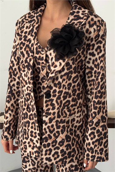Leopard Print 3-Piece Set