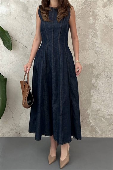Blue Denim Godeli Dress