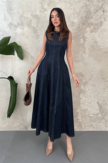 Blue Denim Godeli Dress