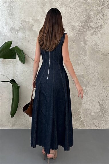 Blue Denim Godeli Dress