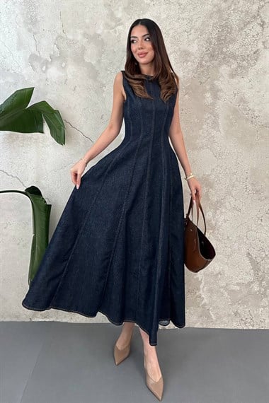 Blue Denim Godeli Dress