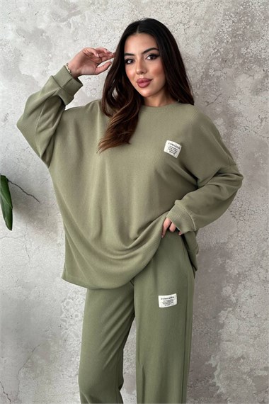 Mint Classic Corduroy Sweater And Pants Set