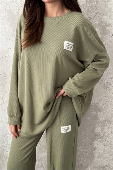Mint Classic Corduroy Sweater And Pants Set