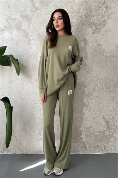 Mint Classic Corduroy Sweater And Pants Set