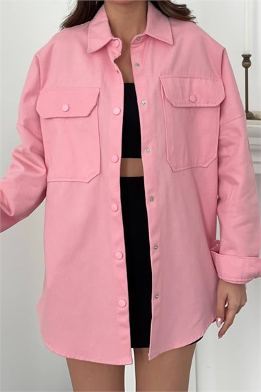 Pink Gabardine Shirt
