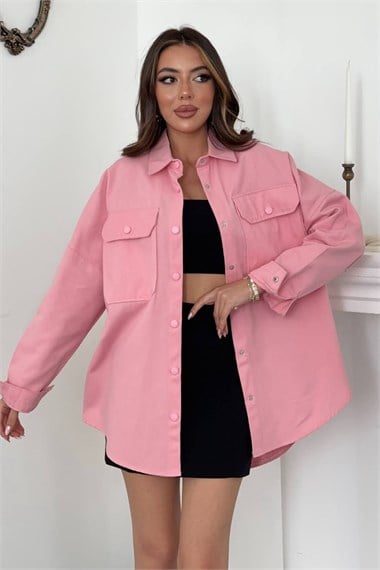Pink Gabardine Shirt
