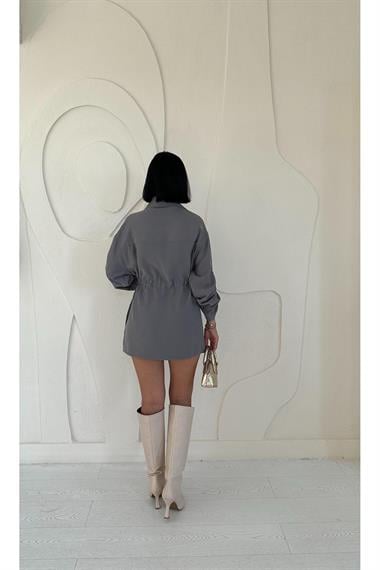 Wholesale Anthracite Snap Tunnel Shirt